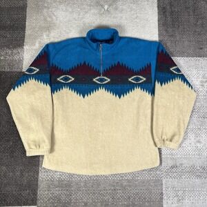 Vintage Wrangler Aztec Fleece Sweater Women's Size 2XL Colorful
